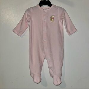 3/6m Embroidered Classic Pooh Bear Sleeper